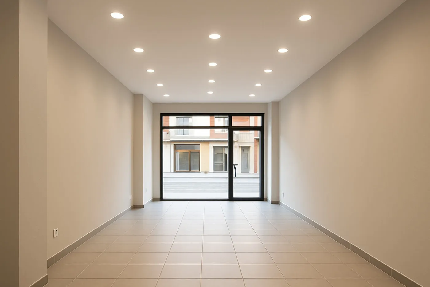 Local comercial pintado de forma profesional